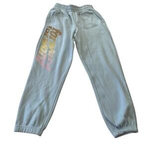 Fabletics Light Blue Joggers with FORWARD Graphic NWOT Size XXS